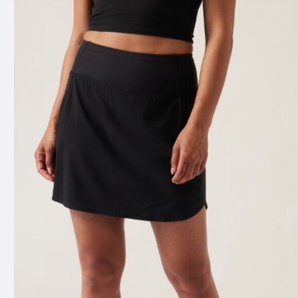 Athleta run with it skort skirt Black Athletic Skort s small - Picture 1 of 9